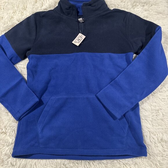 The Childrens Place boys NWT L 10/12 two tone fleece pullover sweater - Picture 1 of 10